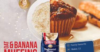 Oat & banana muffins