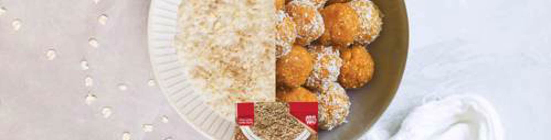 Oat & coconut date balls