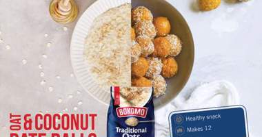 Oat & coconut date balls